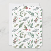 Laten we feesten | Elegant script Sage Green Chris Kaart (Achterkant)