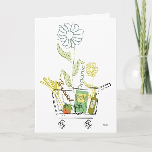 Laten we feesten eten Drink Funny Organic Food Inv (Voorkant)