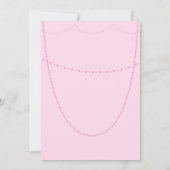 Laten we feesten Girly Pink Kaart (Achterkant)