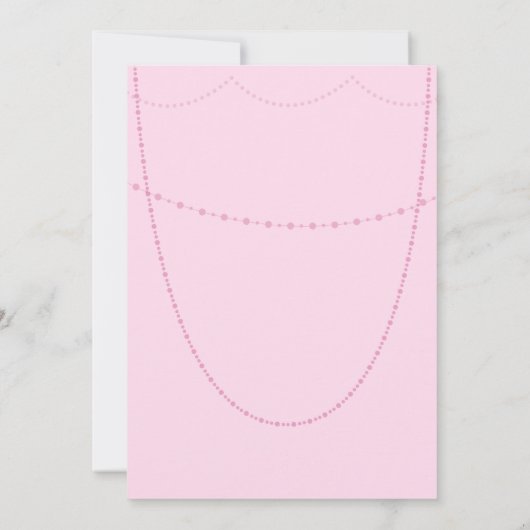 Laten we feesten Girly Pink Kaart (Achterkant)