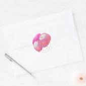 Laten we feesten Glam Pink Dank u Ronde Sticker (Envelop)