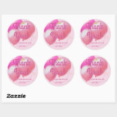 Laten we feesten Glam Pink Dank u Ronde Sticker (Vel)