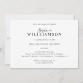 Laten we feesten - Gold 2 Foto Graduation Party Kaart (Achterkant)