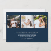 Laten we feesten gouden penseel script 4 foto Verl Kaart (Achterkant)