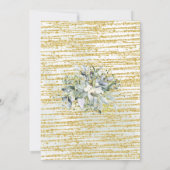 Laten we feesten groen gouden glitter verjaardag kaart (Achterkant)