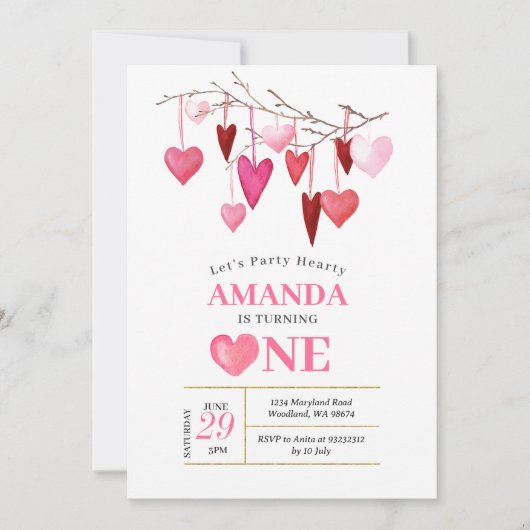 Laten we feesten hartige Valentijn ballon 1e Verja Kaart (Voorkant)