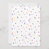 Laten we feesten, hondenverjaardagsfeestje kaart (Achterkant)