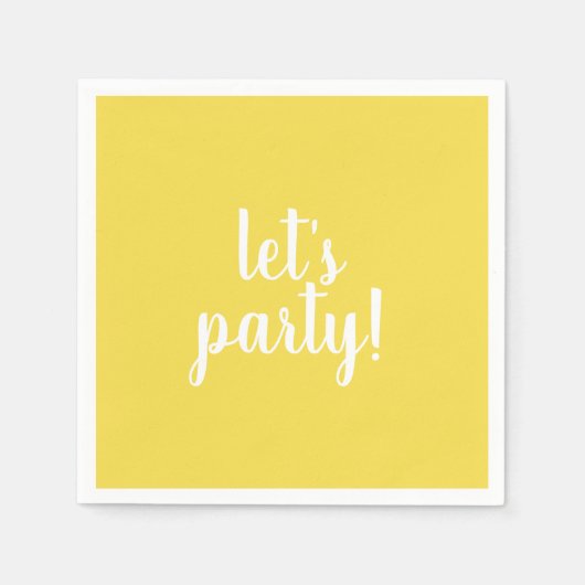 Laten we feesten inapkins servet (Voorkant)