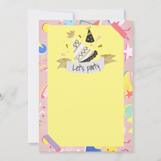 Laten we feesten kaart (Voorkant)