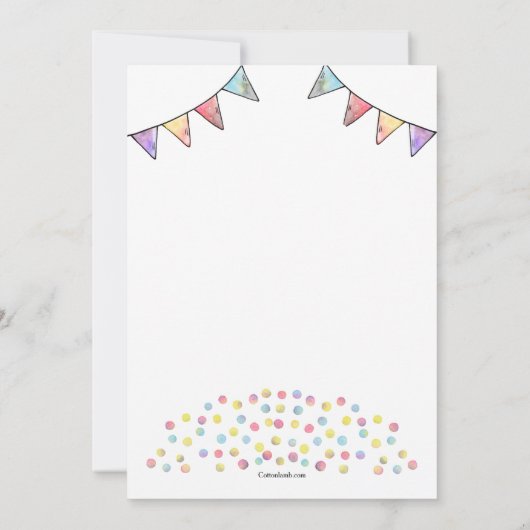 Laten we feesten kaart (Achterkant)