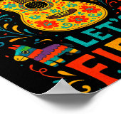 Laten we feesten - Mexicaans feest Cinco de Mayo f Poster (Hoek)