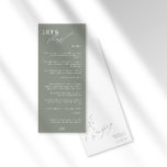 Laten we feesten moderne kalligrafie groene bruilo menu<br><div class="desc">Een fris minimalistisch huwelijksmenu ontwerp. Met een moderne kalligrafie gecombineerd met een stijlvolle serif typografie voor een chique look. Ja. Dit ontwerp in groene salie is ideaal voor een rustieke, zomer-, herfst-, lenteland- of buitenbruiloft. Als je hulp nodig hebt of vragen hebt, neem dan contact met mij op (Maria) via...</div>