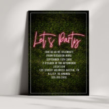 Laten we feesten Neon Script Boxwood Algemeen