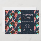 Laten we feesten! nieuwjaar feestdagenkaart (Voorkant)