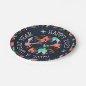 Laten we feesten! nieuwjaar papieren bordje (Gekanteld)