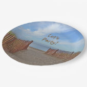 Laten we feesten papieren bordje (Gekanteld)