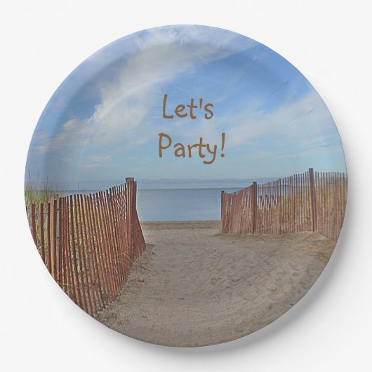 Laten we feesten papieren bordje (Voorkant)