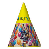 Laten we feesten! Pet geel Feesthoedjes (Rechts)