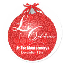 Laten we feesten, Red Lace Ornament