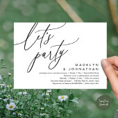 Laten we feesten, romantisch huwelijksdiner en dan kaart