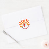 Laten we feesten ronde sticker (Envelop)