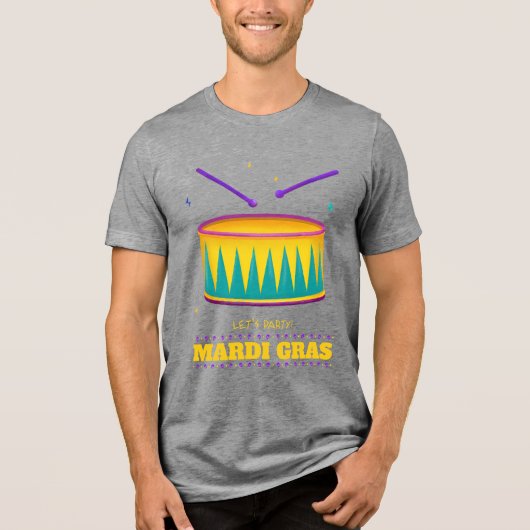 Laten we feesten! Shirt van Mardi Gras (Voorkant)