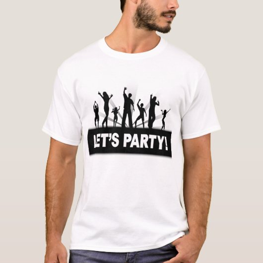 Laten we feesten! t-shirt (Voorkant)