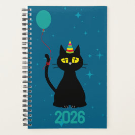 Laten we feesten! - Tipsy Black Cat Planner