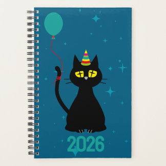 Laten we feesten! - Tipsy Black Cat Planner