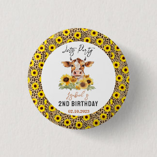 Laten we Feesten Tot de Koeien Thuiskomen 2e Verja Ronde Button 3,2 Cm
