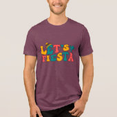 Laten we Feesten Tri-Blend Shirt (Voorkant)