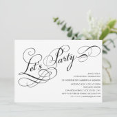 Laten we feesten | Uitnodiging (Staand voorkant)