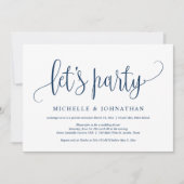 Laten we feesten, uitnodiging voor het vieren van  (Voorkant)