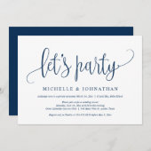 Laten we feesten, uitnodiging voor het vieren van (Voorkant / Achterkant)