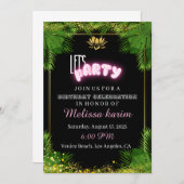 LATEN WE FEESTEN! UITNODIGING VOOR VERJAARDAGSVIER (Voorkant / Achterkant)