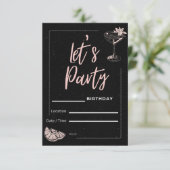 Laten we feesten! Verjaardagsuitnodigingen Kaart (Staand voorkant)