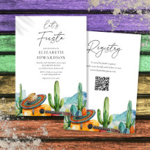 Laten we feesten Watercolor QR Code Bruidsmeisjes