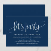 Laten we feesten, weddenschappen-uitleen-feest kaart (Voorkant / Achterkant)