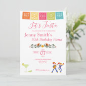 Laten we Feestfeest Uitnodiging  (Staand voorkant)