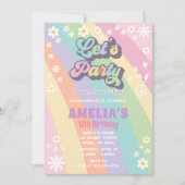 Laten we feestje verjaardag uitnodiging (Voorkant)