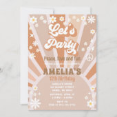 Laten we feestje verjaardag uitnodiging (Voorkant)