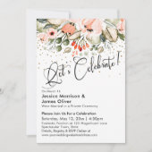 Laten we feestvieren! Blozende bloemengebouwen met Kaart (Voorkant)