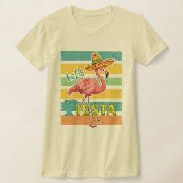 Laten we feestvieren Flamingo Cinco De Mayo T-shirt