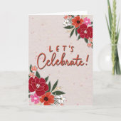 Laten we feestvieren kaart (Voorkant)