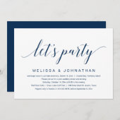 Laten we feestvieren, uitnodiging voor het vieren (Voorkant / Achterkant)