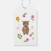 Laten we feestvieren! Wilde dieren kinderen verjaa Cadeaulabel (Achterkant)