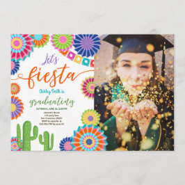 Laten we Fiesta Afstuderen Uitnodiging Mexicaans f
