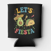 Laten we Fiesta Avocado en Tacos Cinco de Mayo Blikjeskoeler (Voorkant)