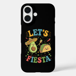 Laten we Fiesta Avocado en Tacos Cinco de Mayo iPhone 16 Hoesje