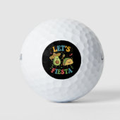 Laten we Fiesta Avocado en Tacos Cinco de Mayo Golfballen (Voorkant)